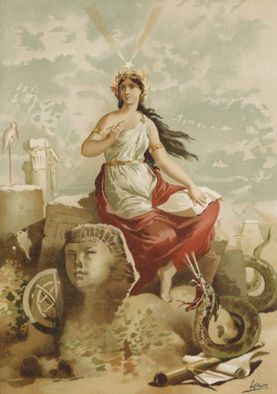 Isis, diosa egipcia antigua de Spanish School